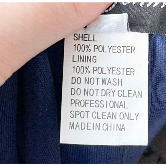 La Femme Sweetheart Neck Lace Sleeve Knot Detail Gown Dress Sz 18 Navy 23244 NEW - Picture 7 of 8